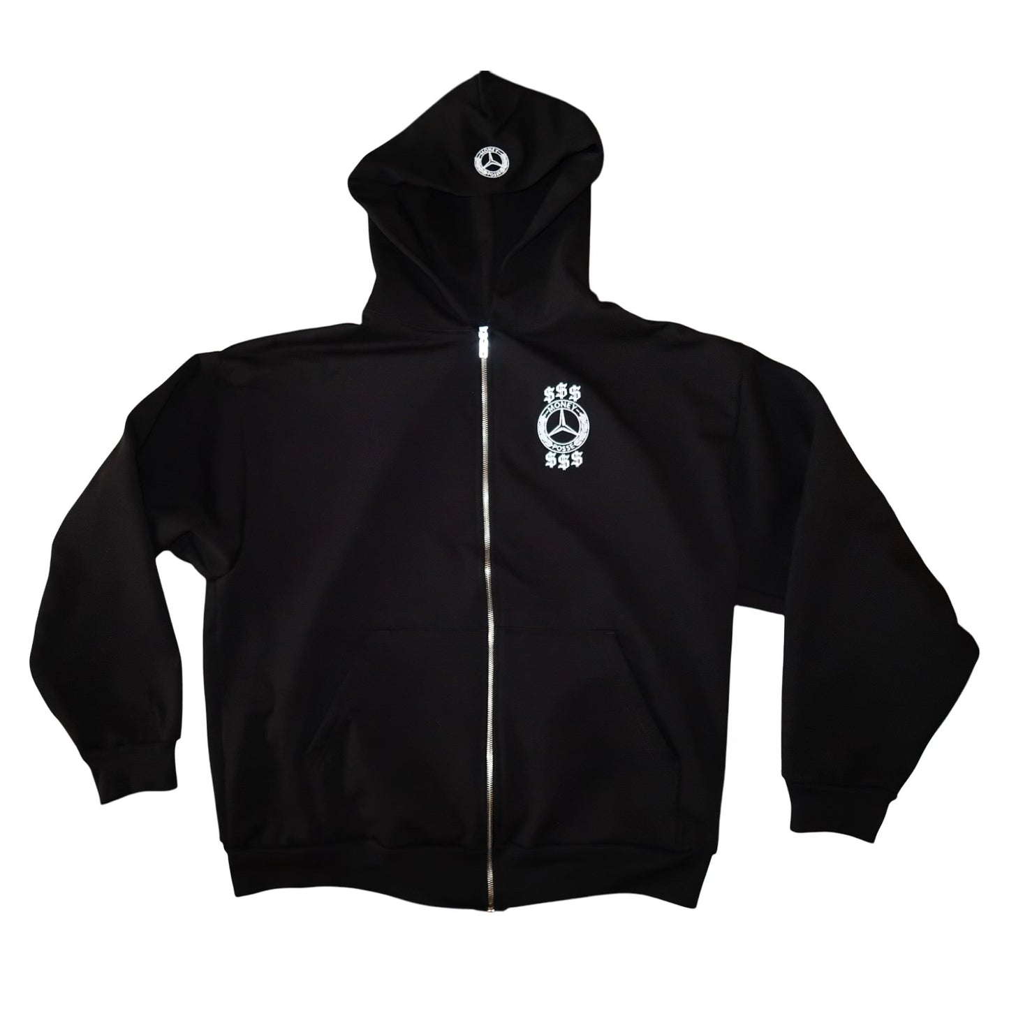 MONEYPOSSE BENZ JUMPSUIT HOODIE 100% COTTON HEAVYWEIGHT